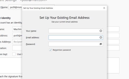 Step 3: Step 3: To configure Office365 on Thunderbird, Enter your email address and click on Configure manually...