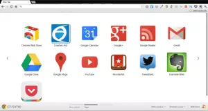 A screen view of Chrome Browser Apps