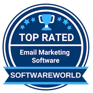 Softwareworld.co badge email marketing software