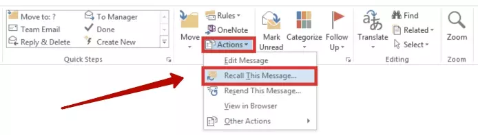 How to unsend an email in Outlook