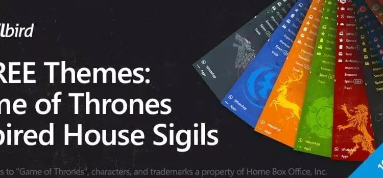 Game of Thrones Inspired House Sigil Themes