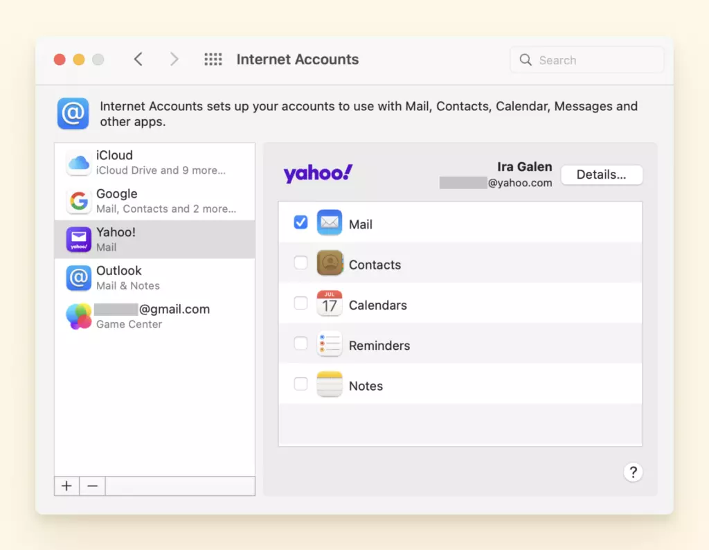 How to remove Yahoo Mail account