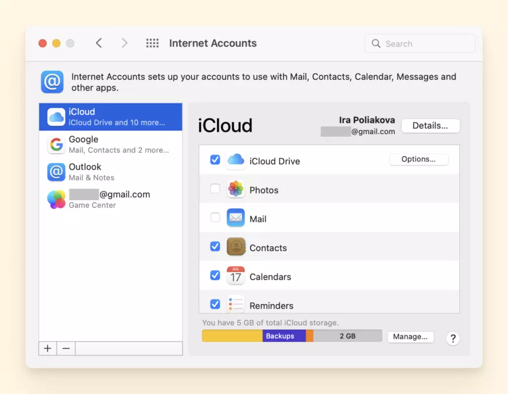 How to add iCloud account to Mac Mail